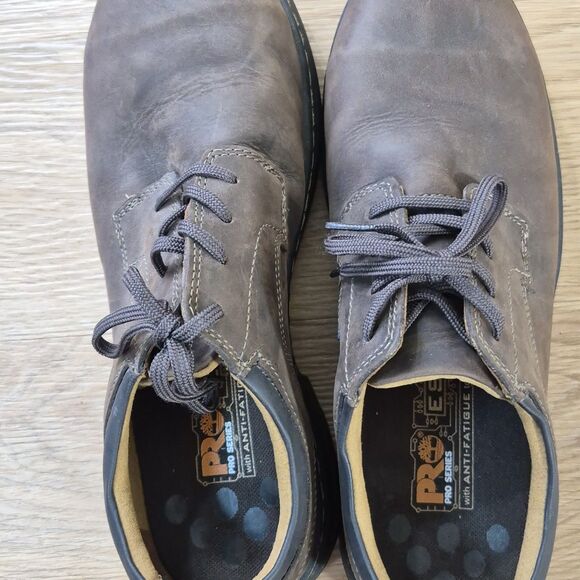 New Mens Timberland Pro Branston Brown Oxford Alloy Safety Toe Shoes Sz 10 M main image 8